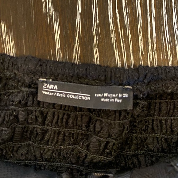 Zara Black lace corset tie up top - Picture 3 of 3